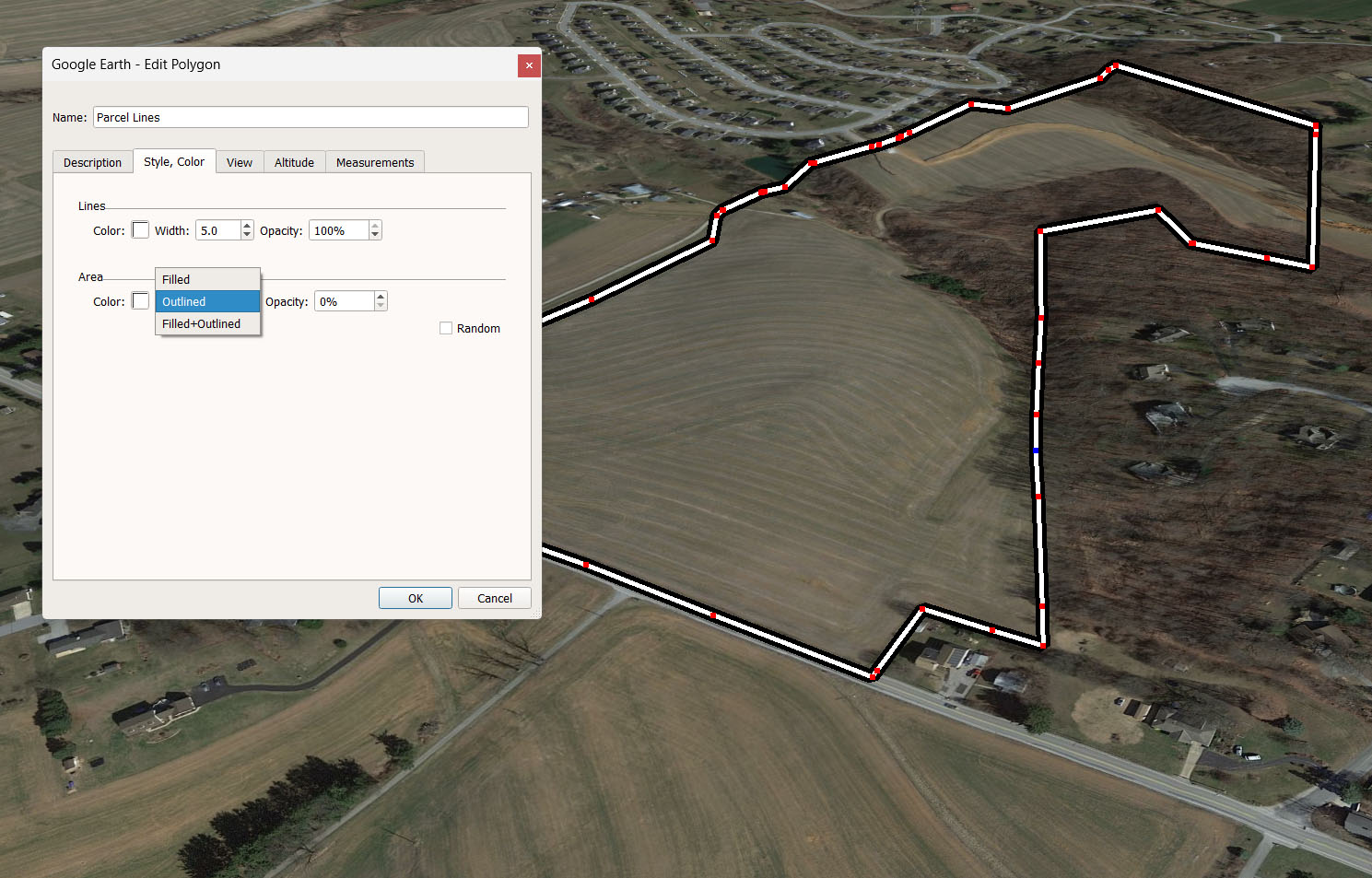 Prevent lines from following terrain